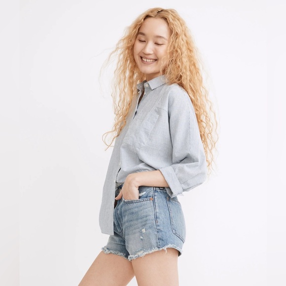 Madewell Relaxed Denim Shorts in Renfield Wash size 26 - Picture 3 of 15